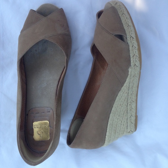 suede peep toe espadrilles